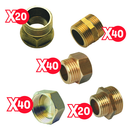 Pack de 160 raccords laiton SOMATHERM PACK69B
