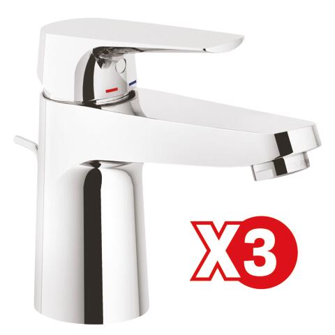 Pack de 3 mitigeurs lavabo EV'O ROLF BY AYOR PACKEVO3