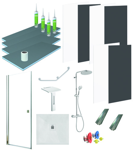 Pack douche 80x80cm en niche pour MA PRIME ADAP'T PACKMPA8080N