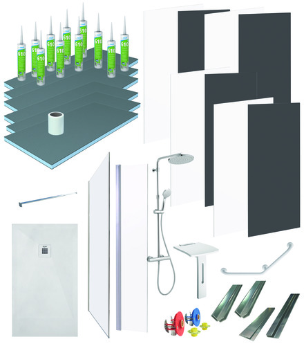 Pack douche 90x160cm en niche pour MA PRIME ADAP'T PACKMPA90160N