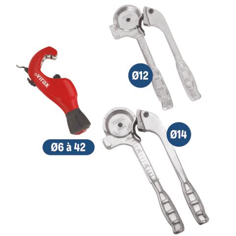 Pack outillage pour tube cuivre VIRAX PACKVIRAX1