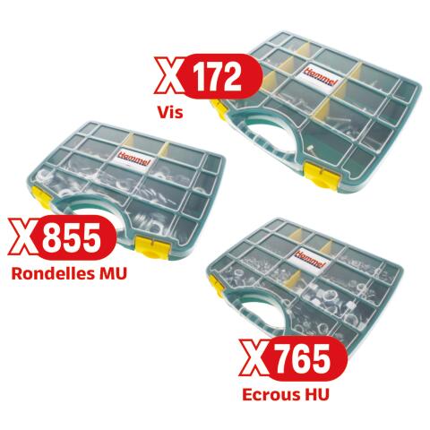 Pack de 3 valises visseries PACKVIS1