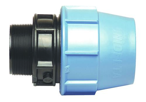 Raccord plastique mâle à serrage extérieur PE ø25-20/27