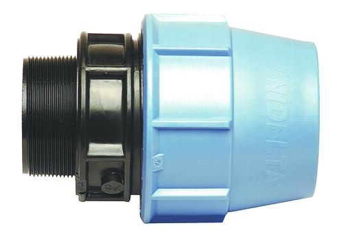 Raccord plastique mâle à serrage extérieur PE ø40-33/42