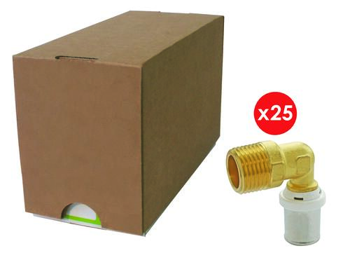 Coude mâle à sertir multicouche ø20-20/27 - SOMATHERM FOR YOU