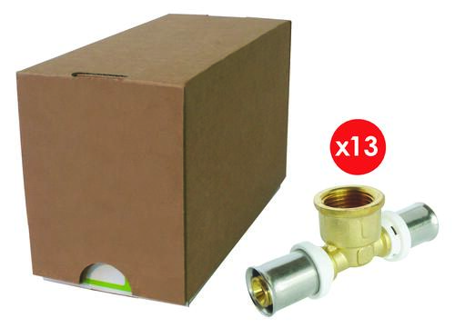 Té femelle au centre à sertir multicouche ø16-15/21 - SOMATHERM FOR YOU