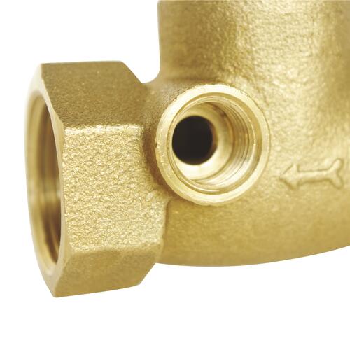 Robinet d'arrêt laiton à purge MM15/21 sans épaulement