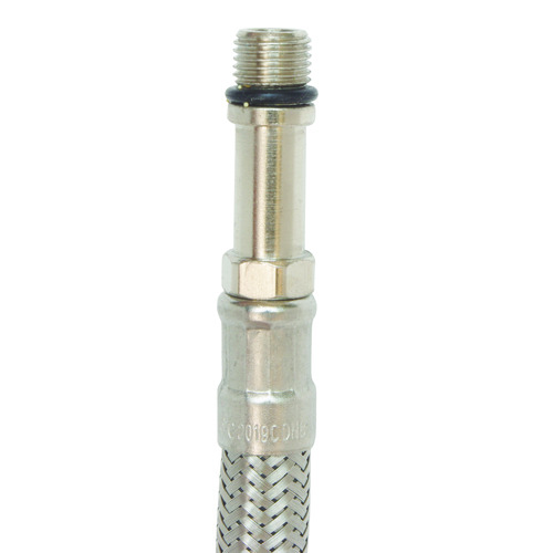 Flexible sanitaire 1 écrou tournant femelle 15/21 - 1 raccord mâle 10/100 prolongé - Longueur 300mm - DN8 SOMATHERM 2986-46 - vue 3
