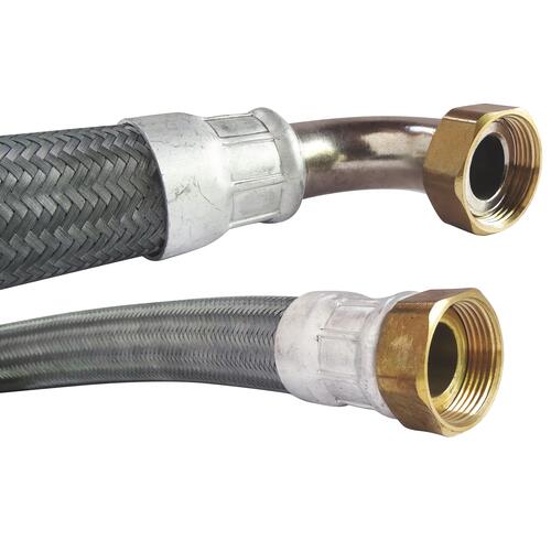 Flexible chauffage coudé 1000mm ø32 à 2 écrous tournants 33/42