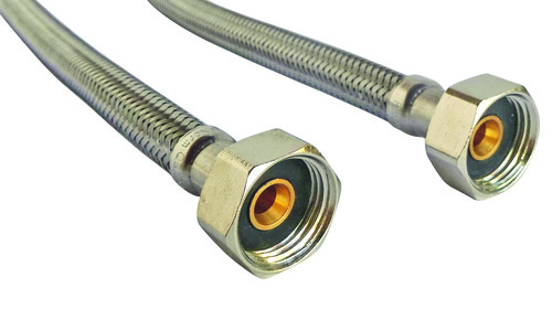 Lot de 2 flexibles sanitaire 2 écrous tournants femelle 15/21 - Longueur 300mm DN8 SOMATHERM FP985-02 - vue 3