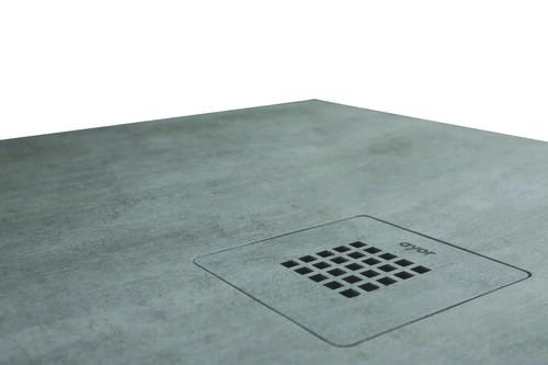 Receveur de douche résine de synthèse RECEA béton 90x100