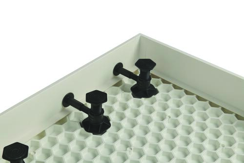 Lot de 5 pieds réglables pour receveur résine LARA