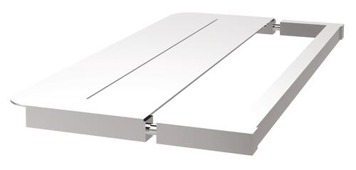 Paroi de douche fixe profilé chromé VERSUS 100cm