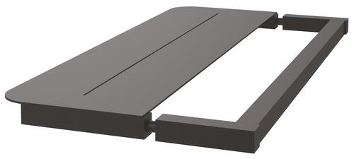 Paroi de douche fixe profilé noir VERSUS 140cm