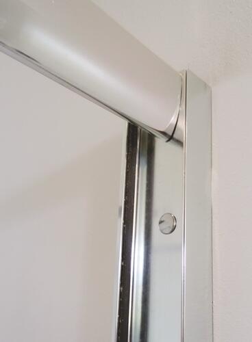Paroi de douche accès d'angle 90cm profilés chromés ERIS 2 ONDEE 203010305 - vue 3