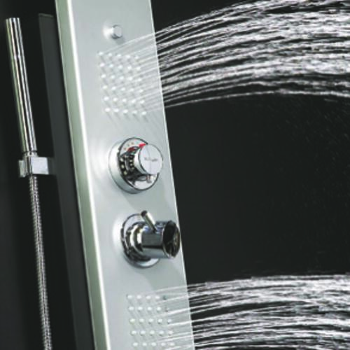 Colonne de douche thermostatique hydromassante