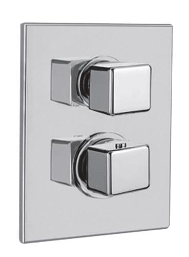 Pack thermostatique de douche à encastrer Cuadr'O 