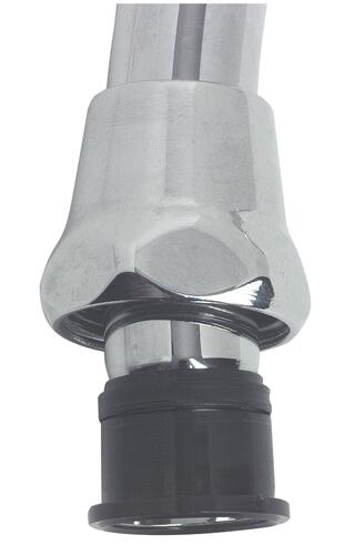 Bec standard col de cygne chromé écrou 20/27 250mm