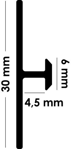 Profilé de jonction bronze pour panneau mural 4 mm