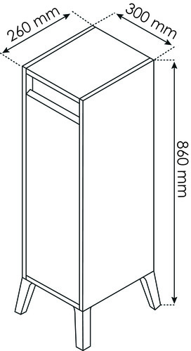 Demi colonne ONA Blanche 402110113 - vue 3