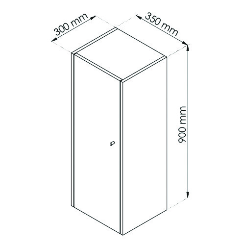 Demi colonne IVAN blanche 402110118 - vue 2