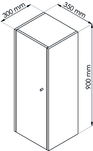 Demi colonne IVAN S+ blanche 402110119 - vue 3