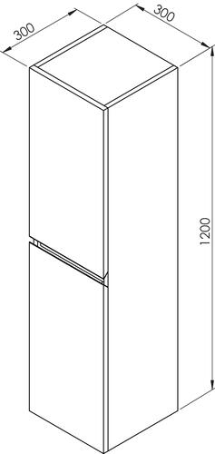 Colonne OSLO à suspendre gris