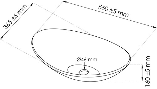 Vasque à poser ovale PIROGUE en verre 404113002 - vue 3