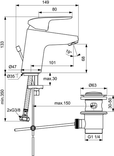 Mitigeur de lavabo OKYRIS - PORCHER