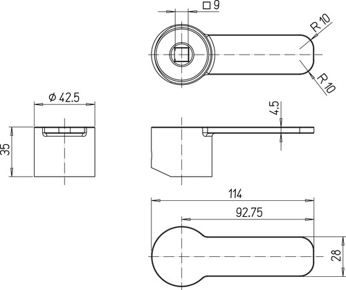 Manette universelle antibactérienne ø35 501019002 - vue 3