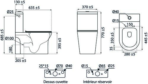 Pack WC universel et multifonction MODULO