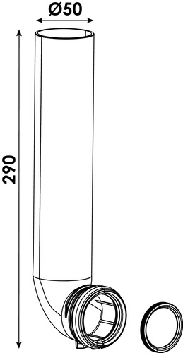 Tube de chasse et joint pour bâti support 501512501 - vue 3