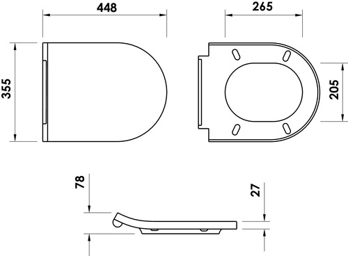 Abattant duroplast antibactérien frein de chute 501514028 - vue 2