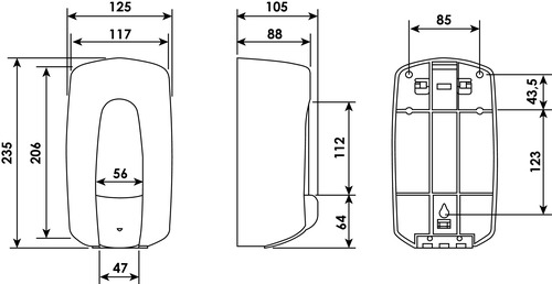 Distributeur de savon inox 504013081 - vue 2