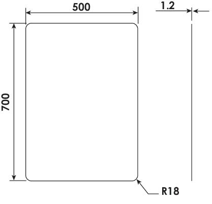 Miroir incassable en acier inoxidable ROLF BY AYOR 504013089 - vue 2