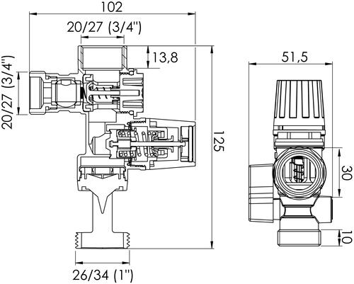 Groupe de sécurité brut droit siège téflon