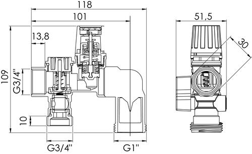 Groupe de sécurité brut coudé siège téflon