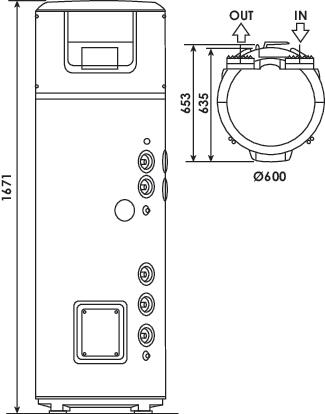 Chauffe eau thermodynamique Nuos Plus S2 WIFI 200L - ARISTON ARISTON 604511120 - vue 3