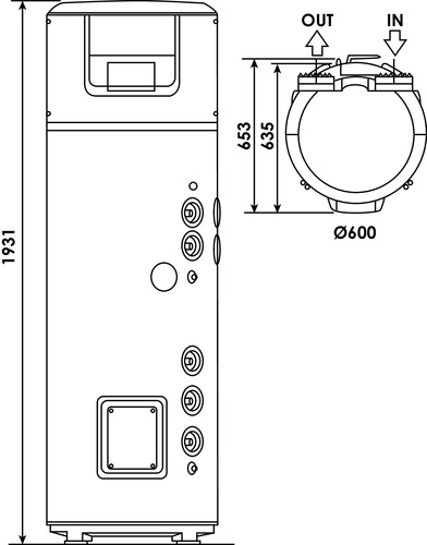 Chauffe eau thermodynamique Nuos Plus S2 WIFI 250L - ARISTON ARISTON 604511123 - vue 3
