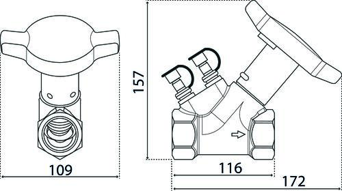 Vanne d'équilibrage HYDROCONTROL VTR 33/42 - OVENTROP