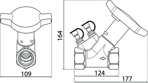 Vanne d'équilibrage HYDROCONTROL VTR 40/49 - OVENTROP OVENTROP 605010243 - vue 4