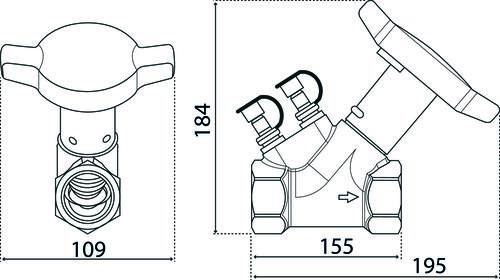 Vanne d'équilibrage HYDROCONTROL VTR 50/60 - OVENTROP