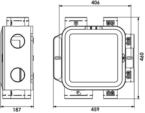 Kit V.M.C simple flux hygroréglable easyHOME compact - ALDES