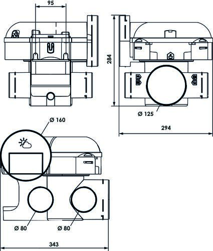 Kit V.M.C simple flux purificateur d'air easyHOME PureAIR classic - ALDES