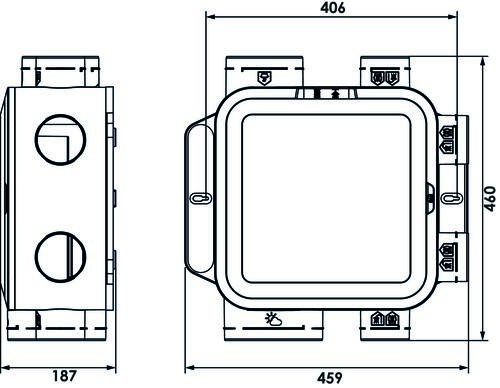 Kit V.M.C simple flux purificateur d'air easyHOME PureAIR compact - ALDES